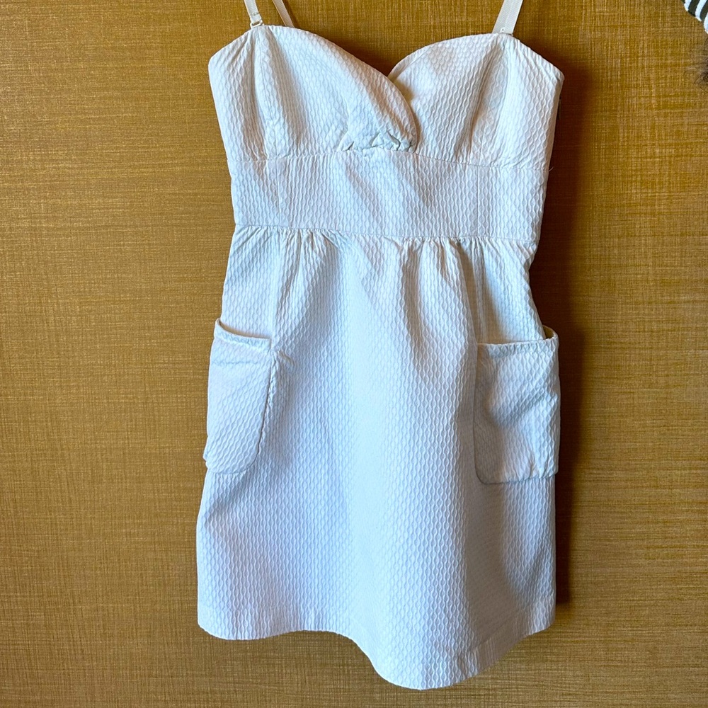 Short white summer dress Mango